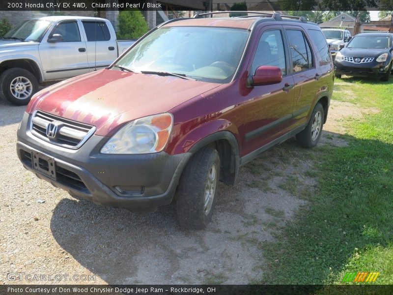 Chianti Red Pearl / Black 2002 Honda CR-V EX 4WD