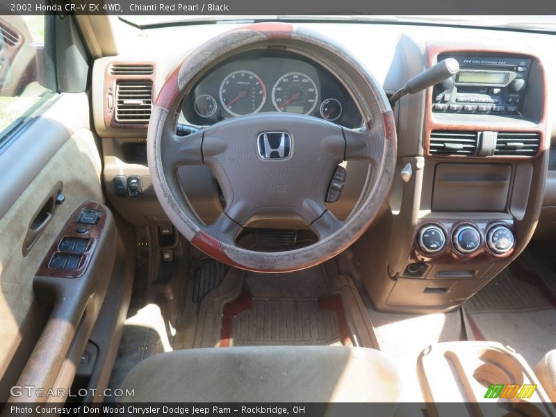 Chianti Red Pearl / Black 2002 Honda CR-V EX 4WD