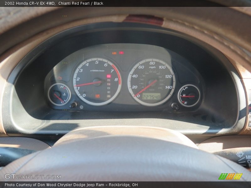 Chianti Red Pearl / Black 2002 Honda CR-V EX 4WD