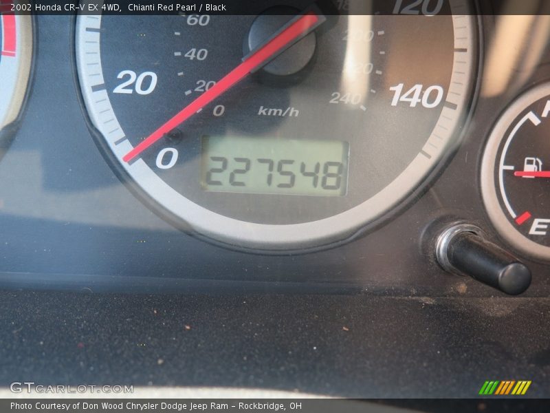 Chianti Red Pearl / Black 2002 Honda CR-V EX 4WD