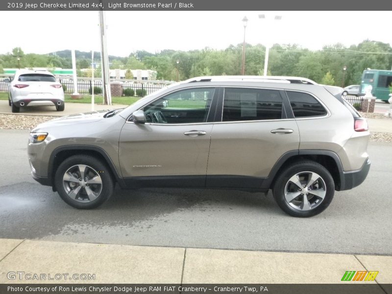 Light Brownstone Pearl / Black 2019 Jeep Cherokee Limited 4x4