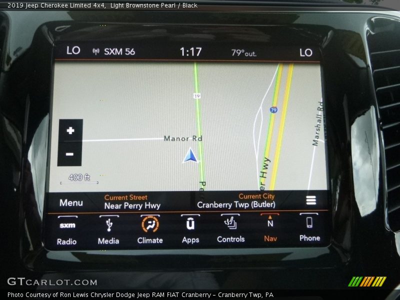 Light Brownstone Pearl / Black 2019 Jeep Cherokee Limited 4x4