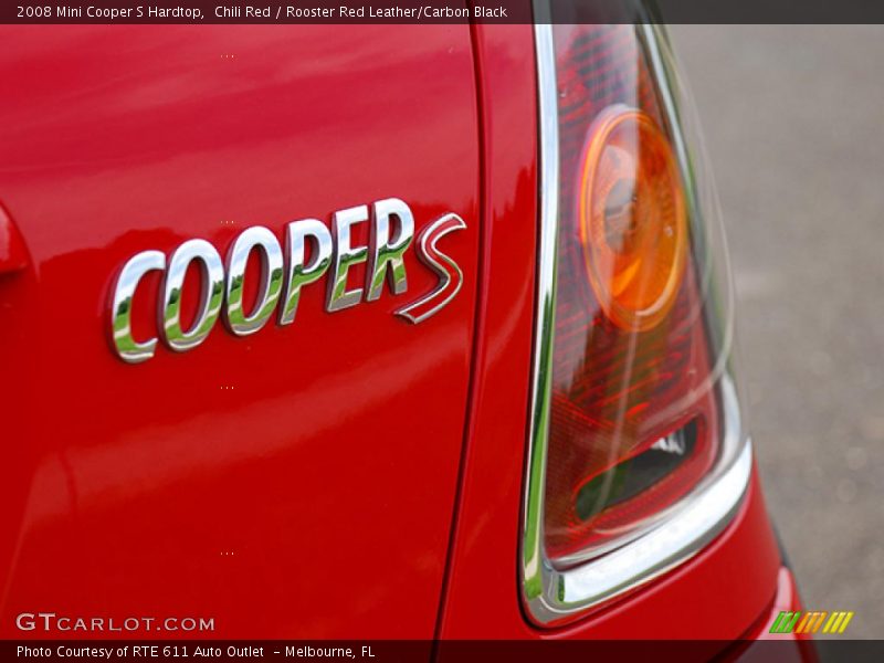 Chili Red / Rooster Red Leather/Carbon Black 2008 Mini Cooper S Hardtop