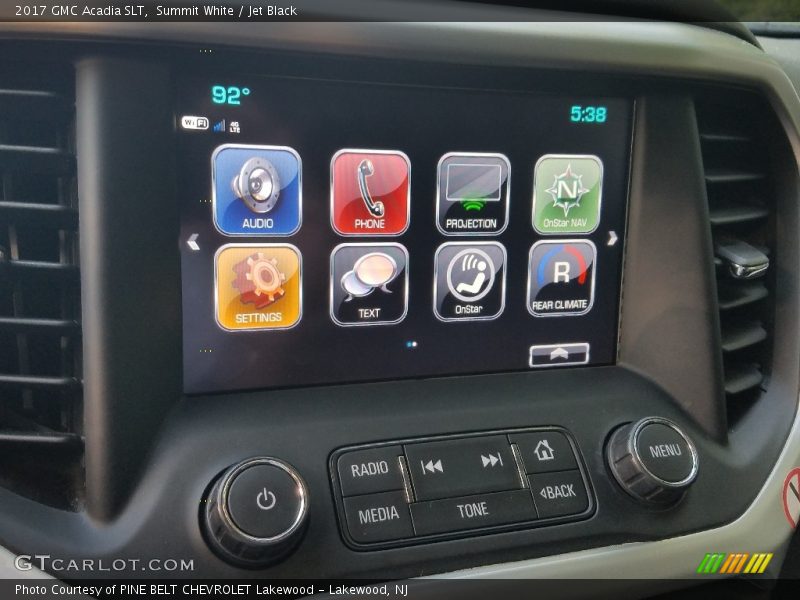 Summit White / Jet Black 2017 GMC Acadia SLT