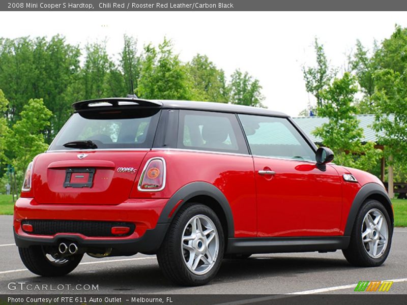 Chili Red / Rooster Red Leather/Carbon Black 2008 Mini Cooper S Hardtop