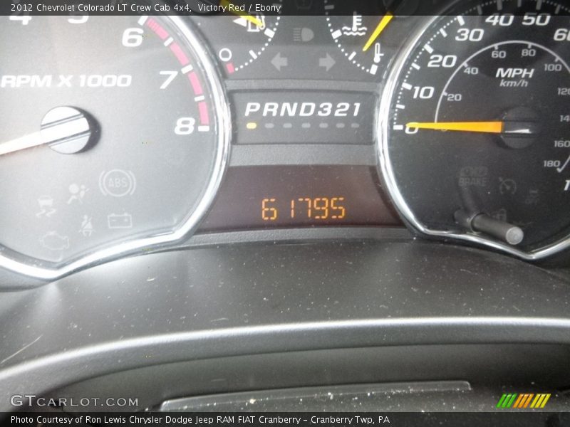 Victory Red / Ebony 2012 Chevrolet Colorado LT Crew Cab 4x4
