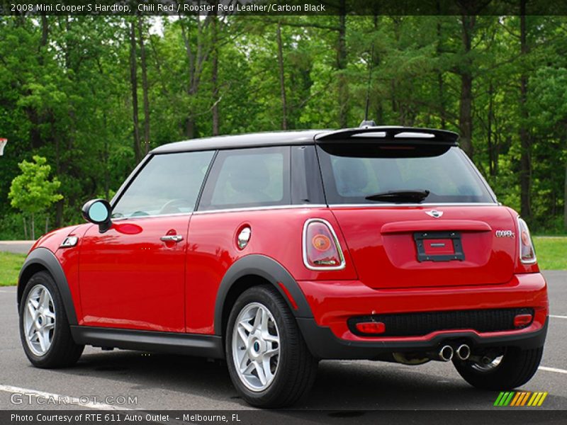 Chili Red / Rooster Red Leather/Carbon Black 2008 Mini Cooper S Hardtop