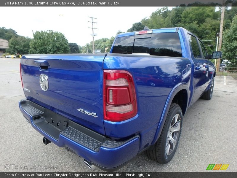 Blue Streak Pearl / Black 2019 Ram 1500 Laramie Crew Cab 4x4