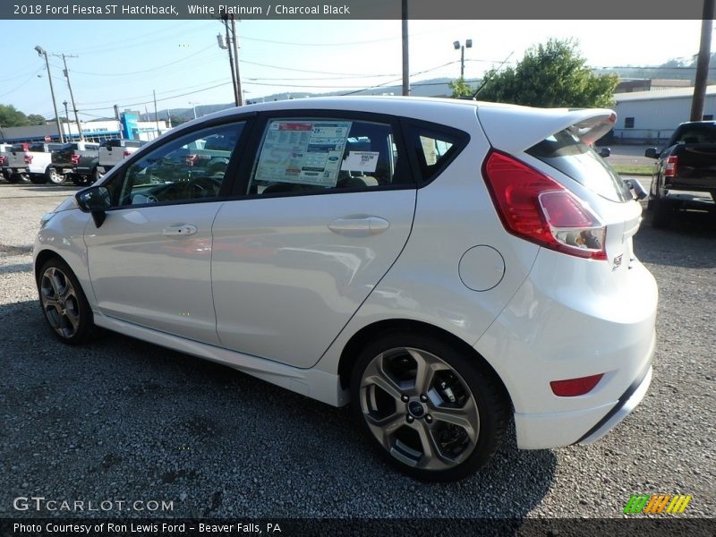 White Platinum / Charcoal Black 2018 Ford Fiesta ST Hatchback