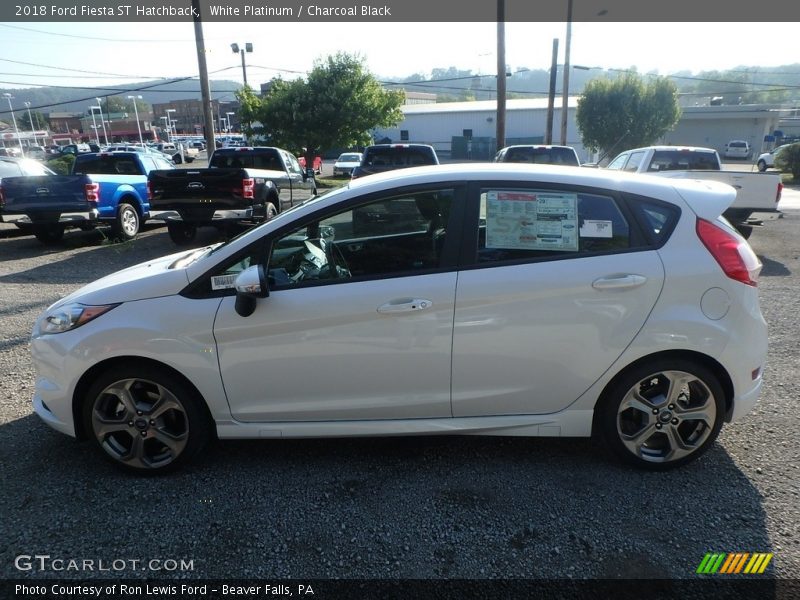 White Platinum / Charcoal Black 2018 Ford Fiesta ST Hatchback