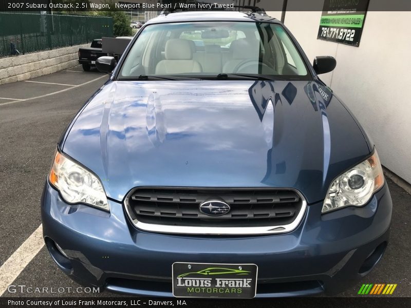 Newport Blue Pearl / Warm Ivory Tweed 2007 Subaru Outback 2.5i Wagon