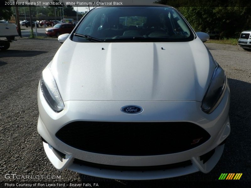 White Platinum / Charcoal Black 2018 Ford Fiesta ST Hatchback