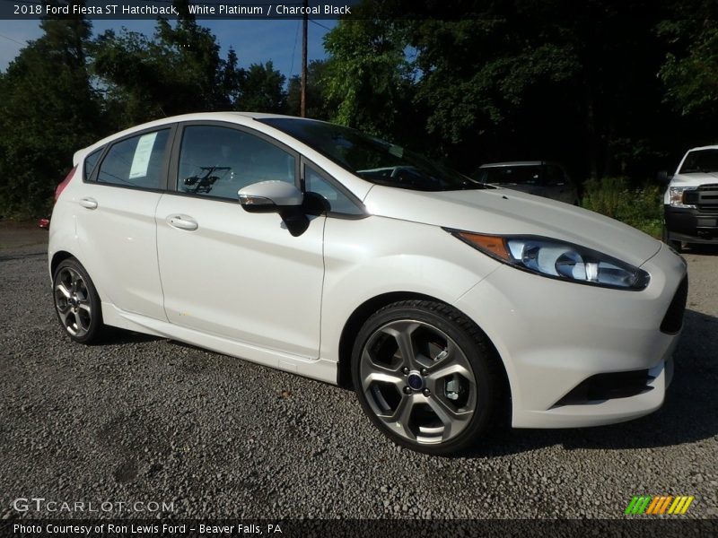 White Platinum / Charcoal Black 2018 Ford Fiesta ST Hatchback