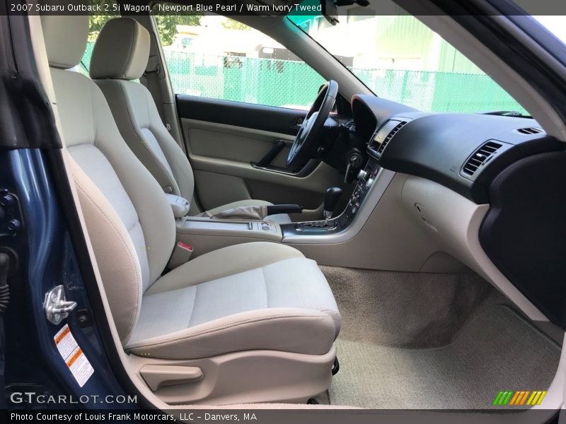 Newport Blue Pearl / Warm Ivory Tweed 2007 Subaru Outback 2.5i Wagon
