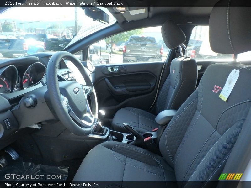 White Platinum / Charcoal Black 2018 Ford Fiesta ST Hatchback