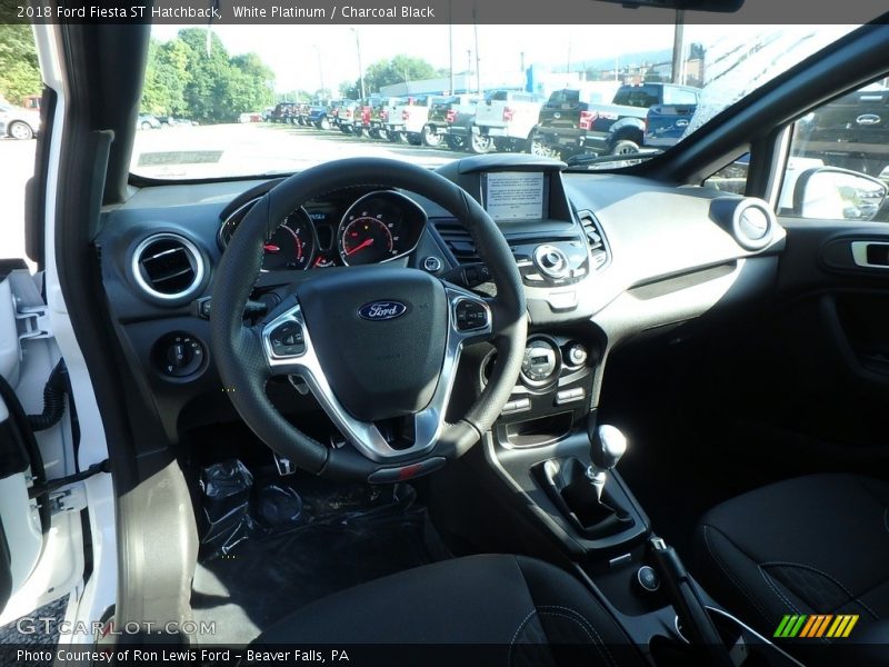 White Platinum / Charcoal Black 2018 Ford Fiesta ST Hatchback