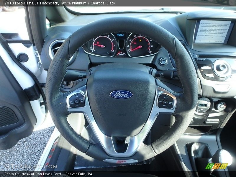 White Platinum / Charcoal Black 2018 Ford Fiesta ST Hatchback