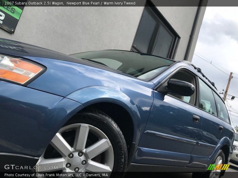 Newport Blue Pearl / Warm Ivory Tweed 2007 Subaru Outback 2.5i Wagon