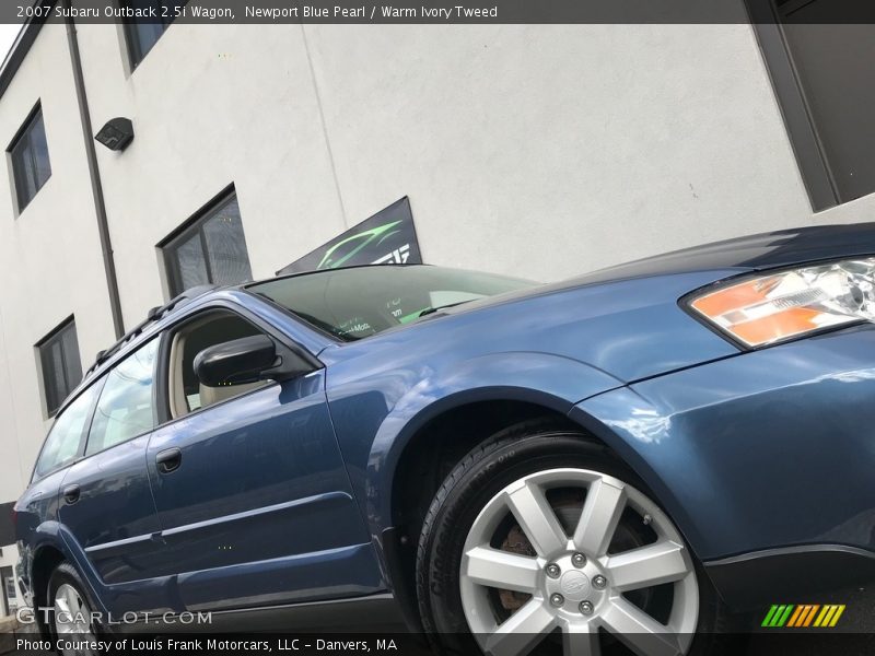 Newport Blue Pearl / Warm Ivory Tweed 2007 Subaru Outback 2.5i Wagon