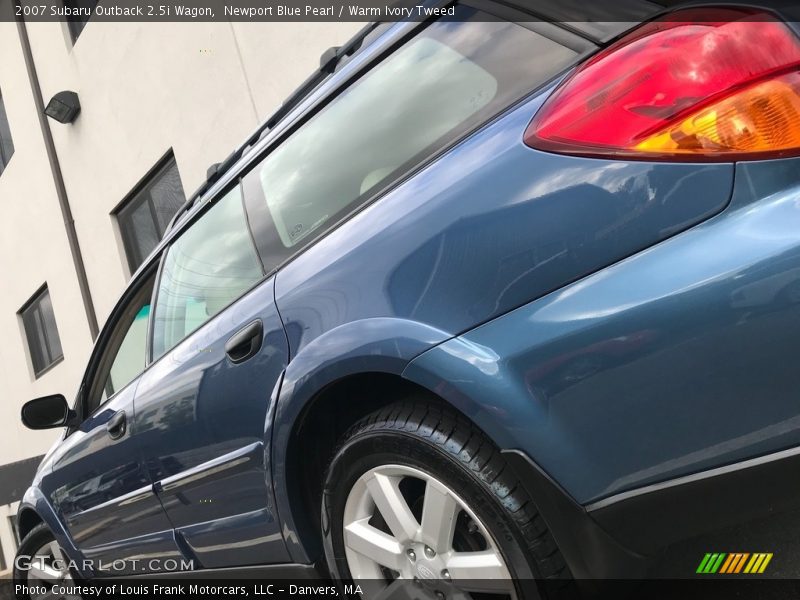 Newport Blue Pearl / Warm Ivory Tweed 2007 Subaru Outback 2.5i Wagon