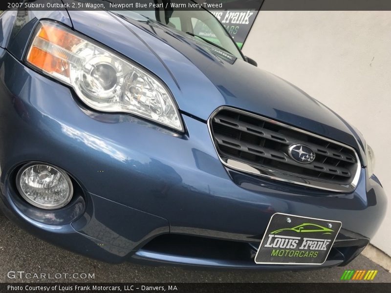 Newport Blue Pearl / Warm Ivory Tweed 2007 Subaru Outback 2.5i Wagon