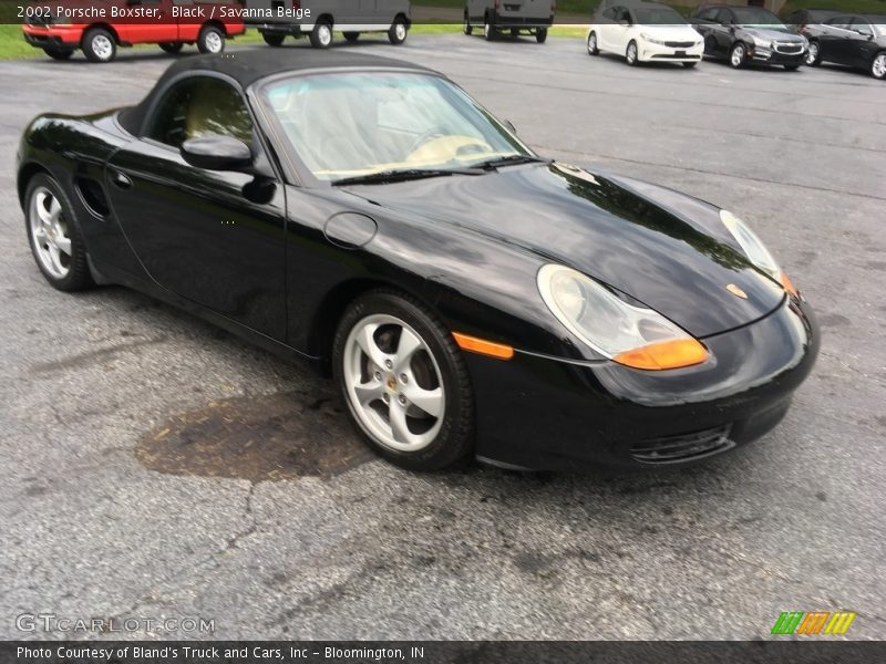 Black / Savanna Beige 2002 Porsche Boxster