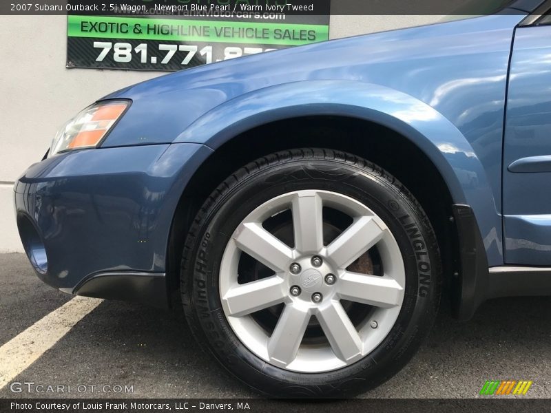 Newport Blue Pearl / Warm Ivory Tweed 2007 Subaru Outback 2.5i Wagon