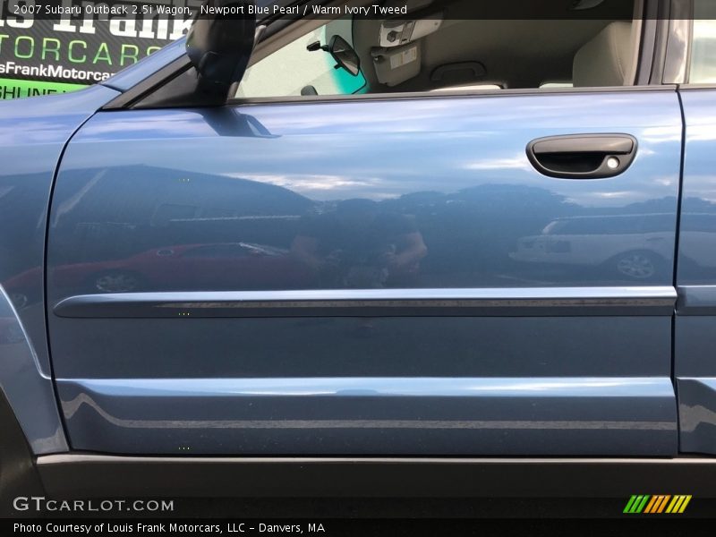 Newport Blue Pearl / Warm Ivory Tweed 2007 Subaru Outback 2.5i Wagon