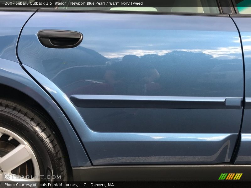 Newport Blue Pearl / Warm Ivory Tweed 2007 Subaru Outback 2.5i Wagon
