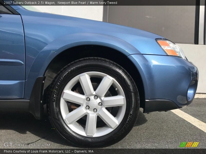 Newport Blue Pearl / Warm Ivory Tweed 2007 Subaru Outback 2.5i Wagon