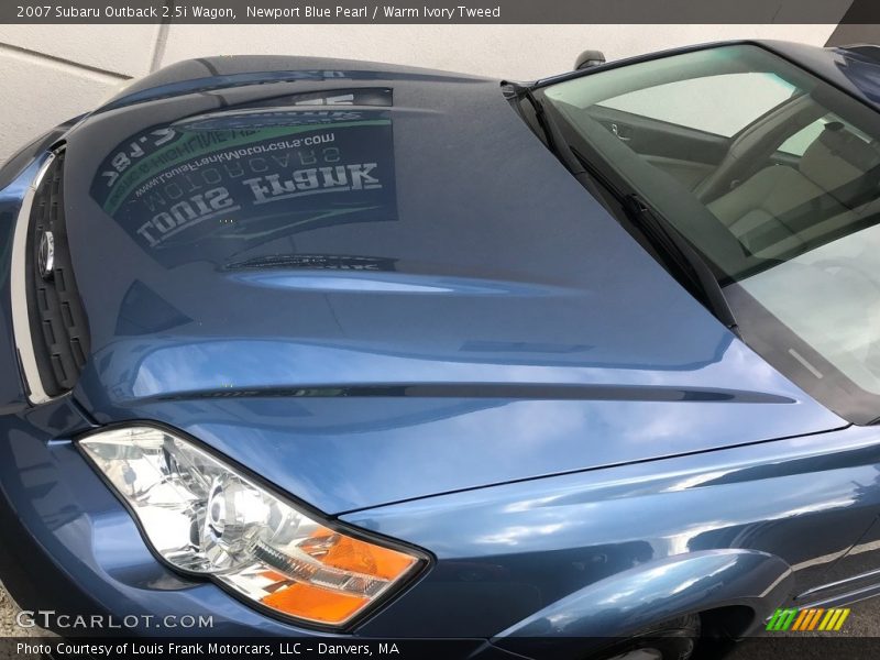 Newport Blue Pearl / Warm Ivory Tweed 2007 Subaru Outback 2.5i Wagon