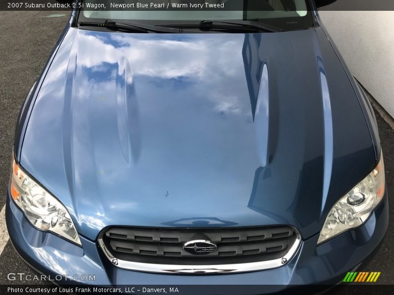 Newport Blue Pearl / Warm Ivory Tweed 2007 Subaru Outback 2.5i Wagon