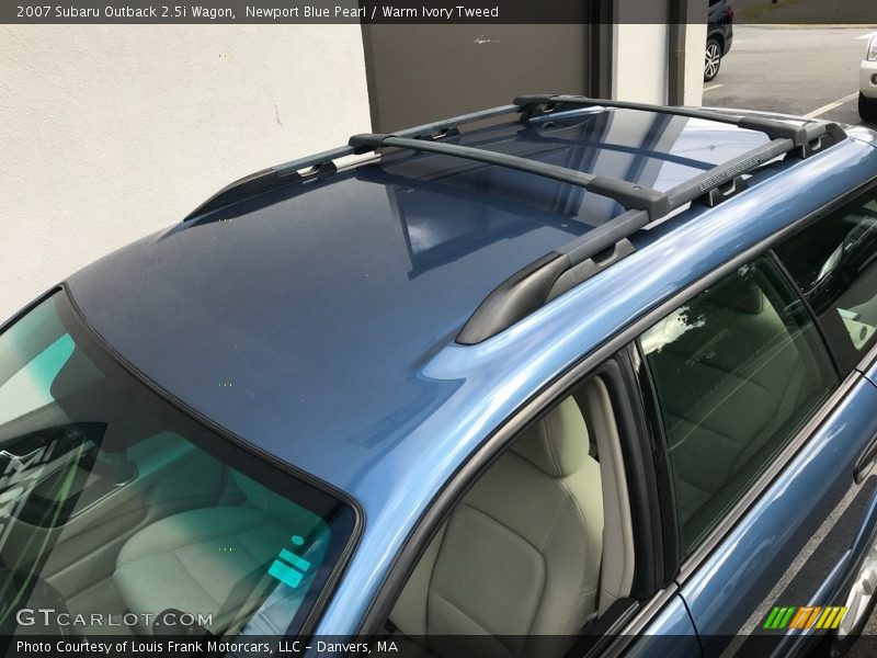 Newport Blue Pearl / Warm Ivory Tweed 2007 Subaru Outback 2.5i Wagon