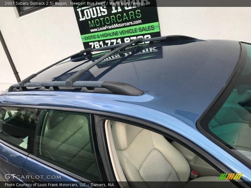 Newport Blue Pearl / Warm Ivory Tweed 2007 Subaru Outback 2.5i Wagon