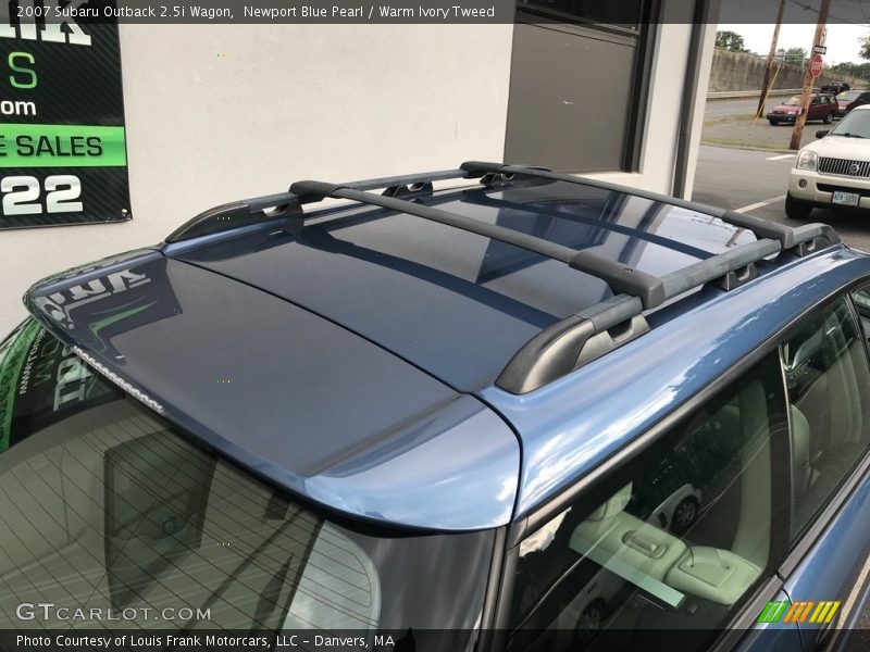 Newport Blue Pearl / Warm Ivory Tweed 2007 Subaru Outback 2.5i Wagon