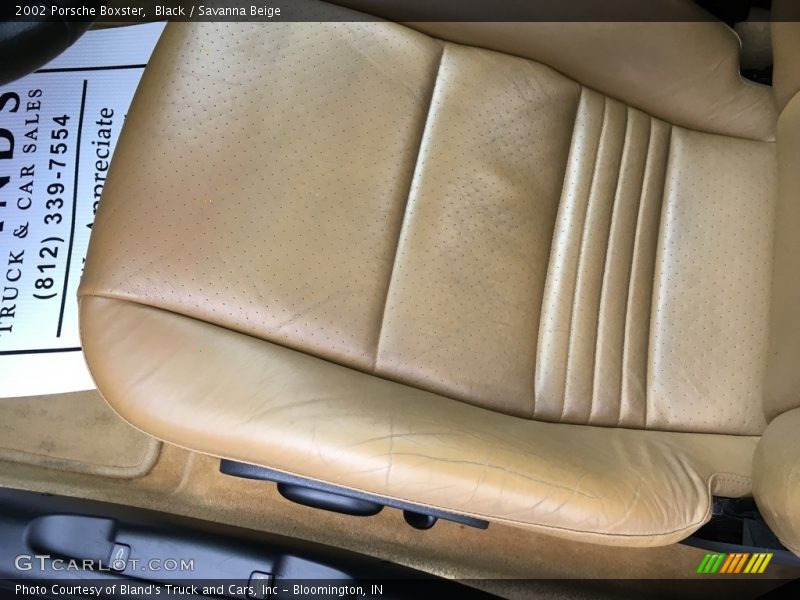 Black / Savanna Beige 2002 Porsche Boxster