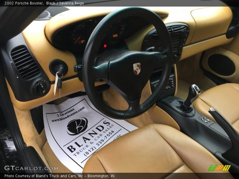 Black / Savanna Beige 2002 Porsche Boxster