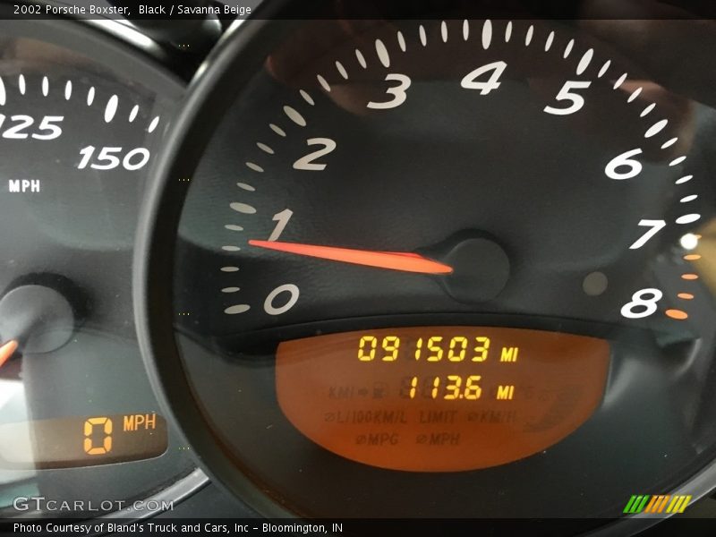 Black / Savanna Beige 2002 Porsche Boxster