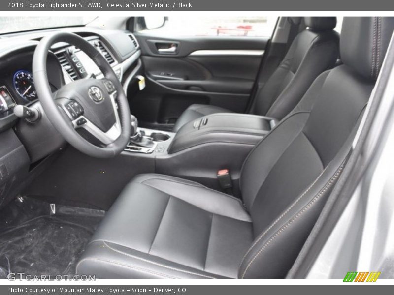 Celestial Silver Metallic / Black 2018 Toyota Highlander SE AWD