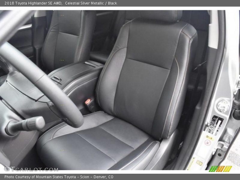 Celestial Silver Metallic / Black 2018 Toyota Highlander SE AWD