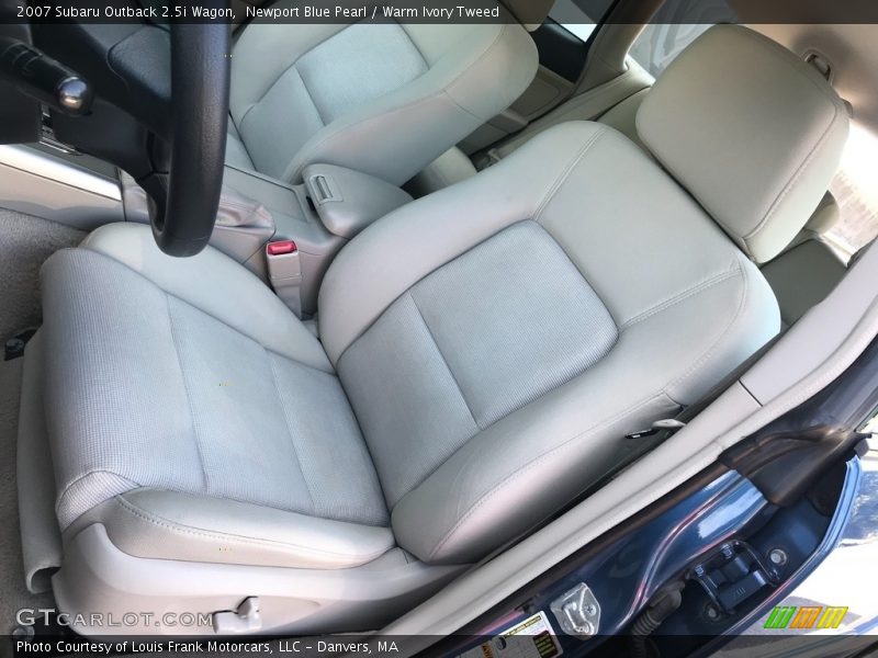 Newport Blue Pearl / Warm Ivory Tweed 2007 Subaru Outback 2.5i Wagon