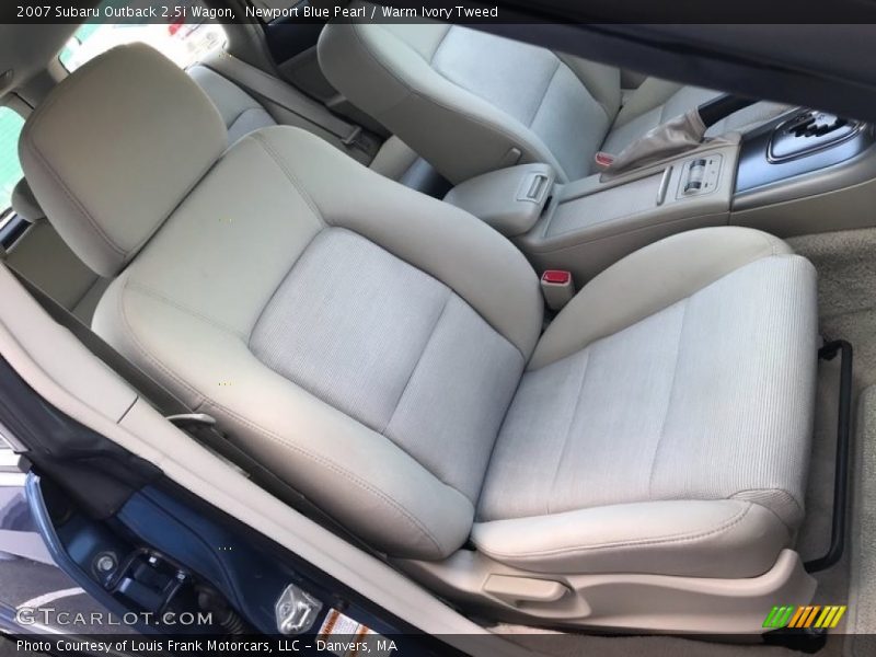Newport Blue Pearl / Warm Ivory Tweed 2007 Subaru Outback 2.5i Wagon