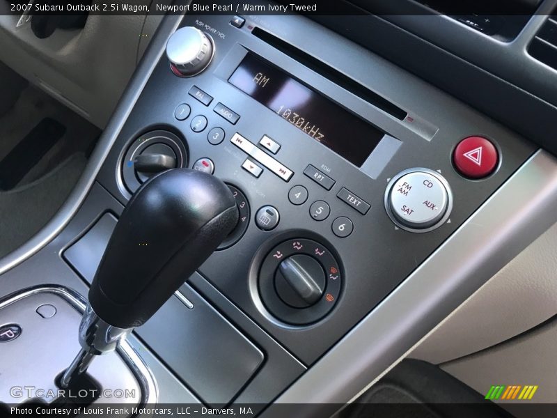 Newport Blue Pearl / Warm Ivory Tweed 2007 Subaru Outback 2.5i Wagon