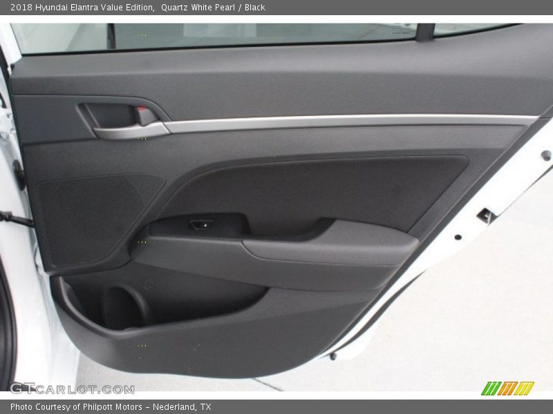 Quartz White Pearl / Black 2018 Hyundai Elantra Value Edition
