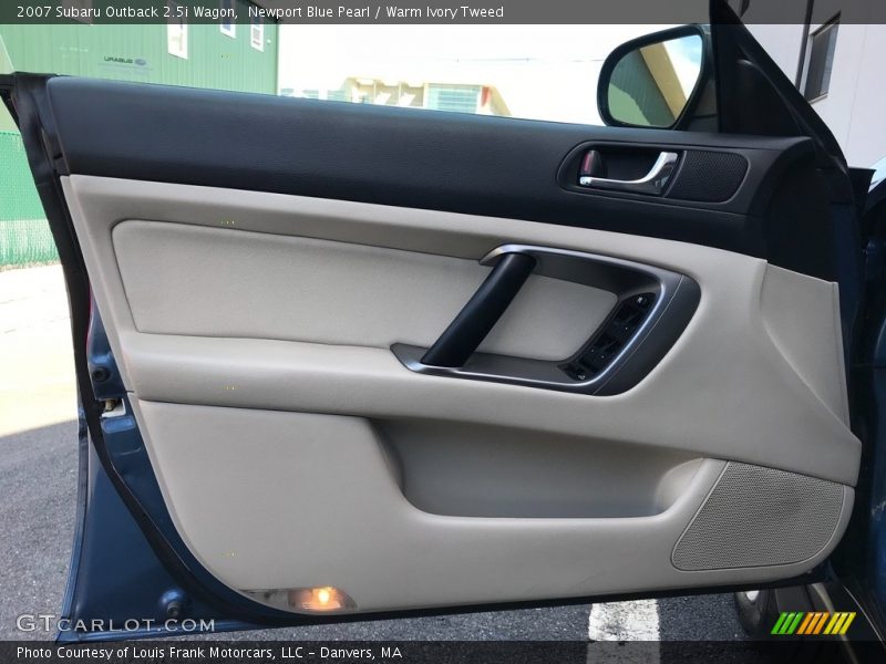 Newport Blue Pearl / Warm Ivory Tweed 2007 Subaru Outback 2.5i Wagon