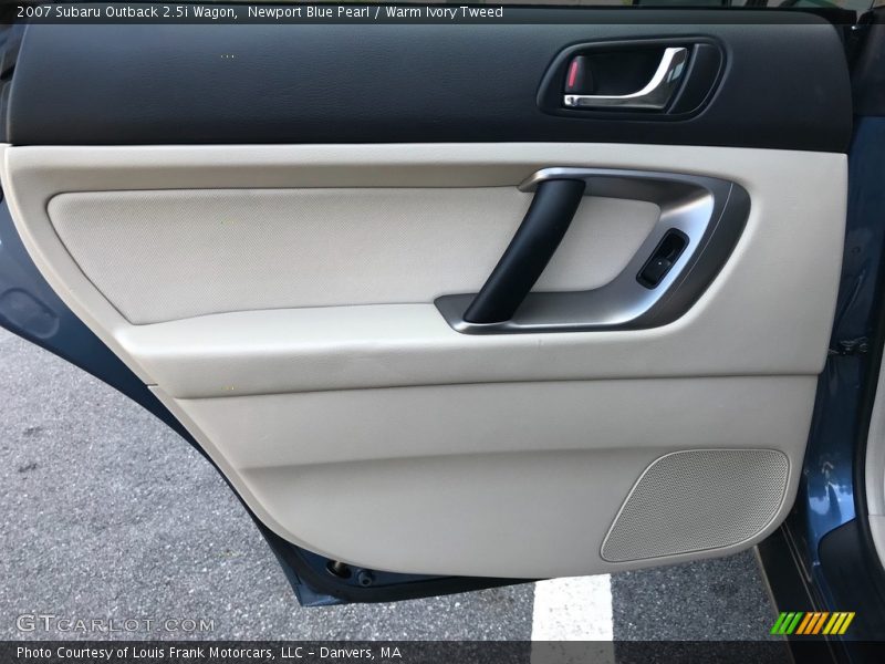 Newport Blue Pearl / Warm Ivory Tweed 2007 Subaru Outback 2.5i Wagon