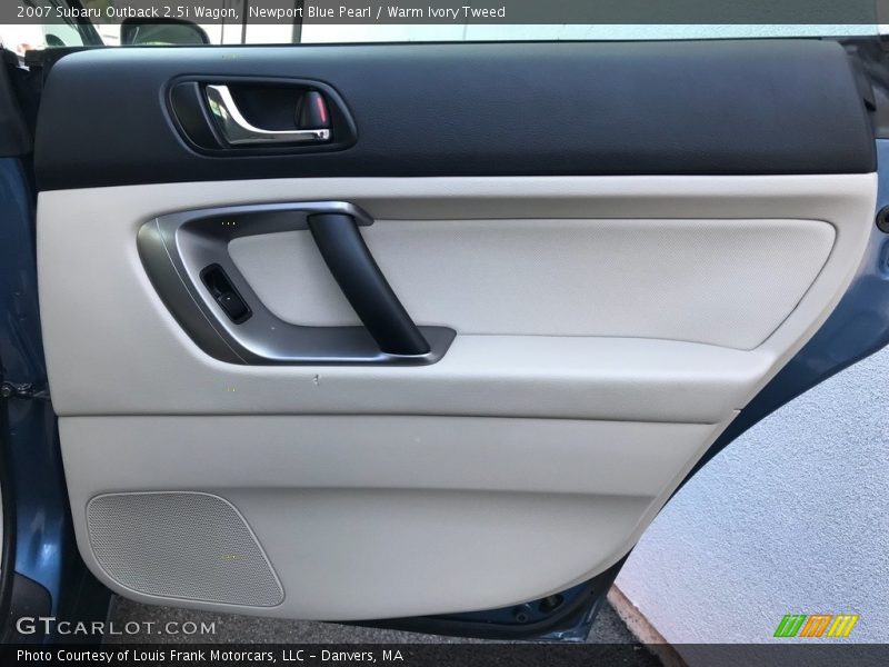 Newport Blue Pearl / Warm Ivory Tweed 2007 Subaru Outback 2.5i Wagon