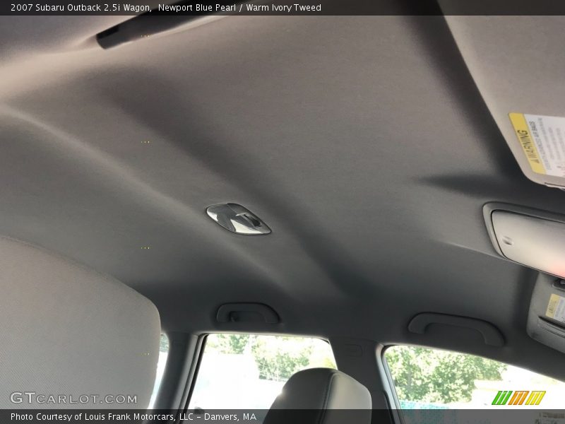 Newport Blue Pearl / Warm Ivory Tweed 2007 Subaru Outback 2.5i Wagon