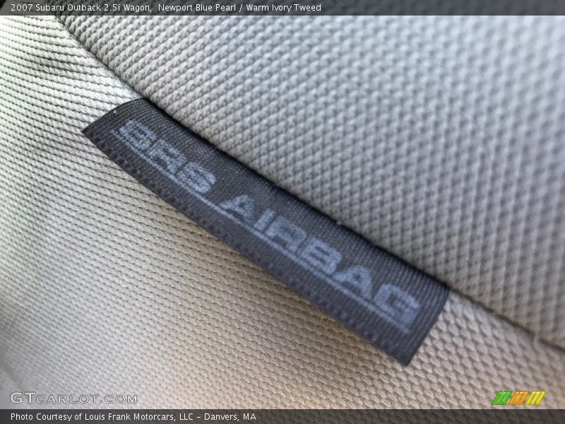 Newport Blue Pearl / Warm Ivory Tweed 2007 Subaru Outback 2.5i Wagon