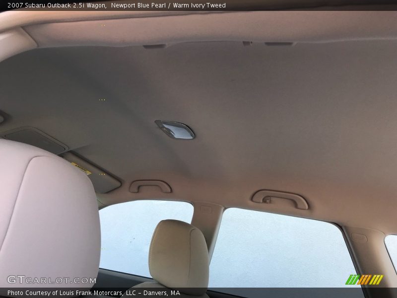 Newport Blue Pearl / Warm Ivory Tweed 2007 Subaru Outback 2.5i Wagon